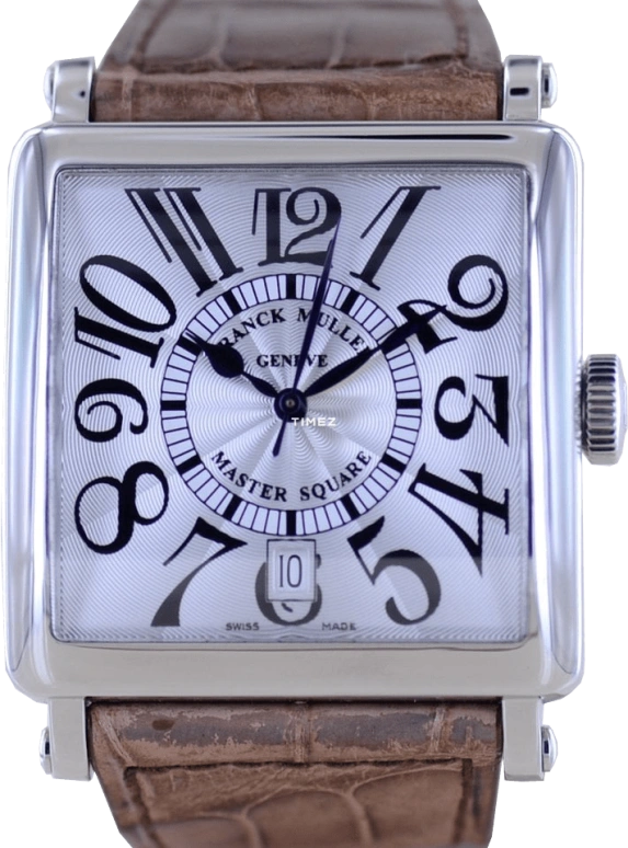 Franck Muller,MASTER SQUARE 36.50x36.50mm,36.50x36.50mm,Stainless Steel,White,Automatic,42hours,In-house Caliber,6000 H SC DT V