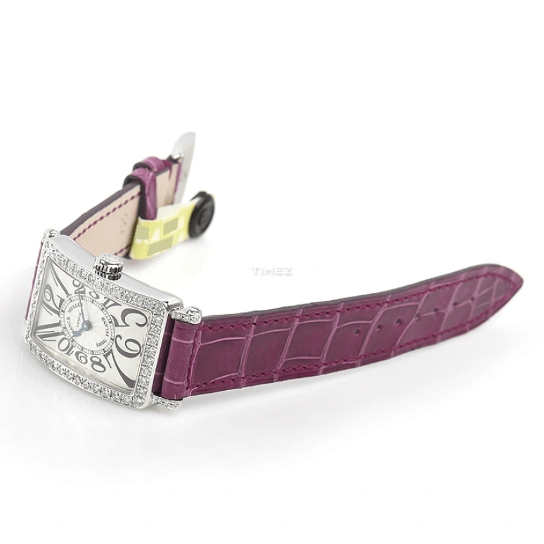Franck Muller,LONG ISLAND 40x23mm,40x23mm,White Gold,Silver,Quartz,Sapphire,Rectangular,902QZDP