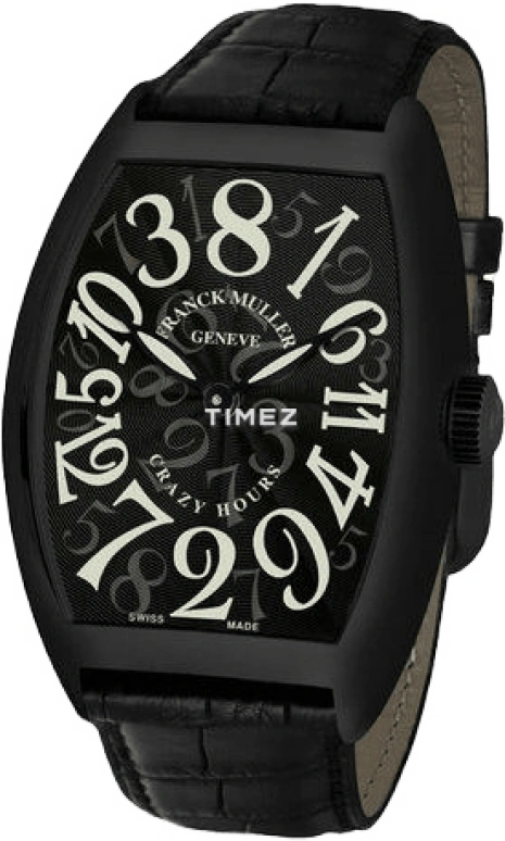 Franck Muller,Crazy Hours 55x40mm,55x40mm,Stainless Steel,Black,Automatic,42hours,In-house Caliber,8880 CH CODR NR ACB