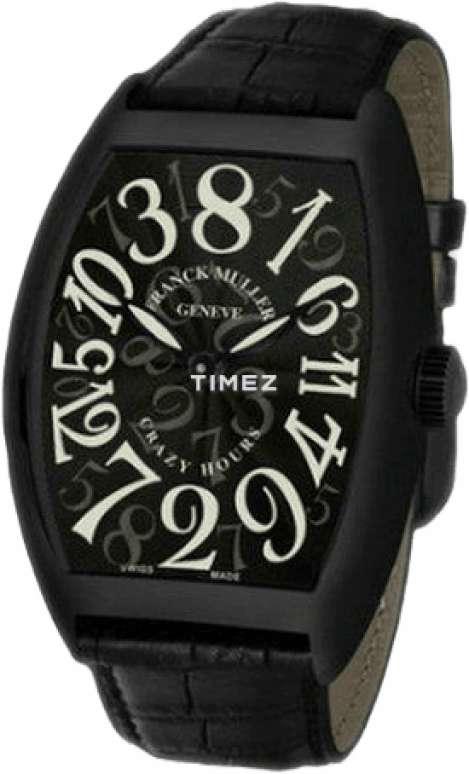 Franck Muller,Crazy Hours 39.50x55.30mm,39.50x55.30mm,Stainless Steel,Black,Automatic,42hours,In-house Caliber,8880 CH NR