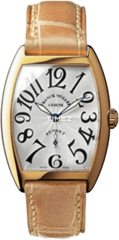 Franck Muller,Art Déco 32mm,32mm,Yellow Gold,White,Sapphire,Crystal Glass,Open,7500 S6 SUN