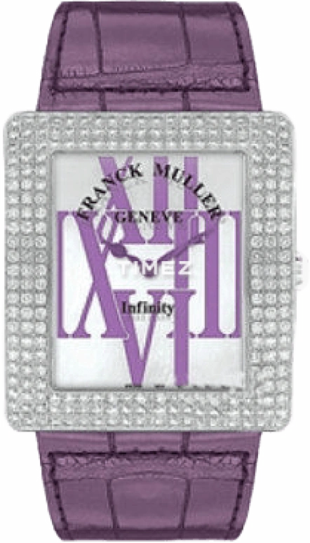 Franck Muller,Infinity 35mm,35mm,White Gold,White,Sapphire,Crystal Glass,Setting,Diamonds,3735 QZ R AL D3