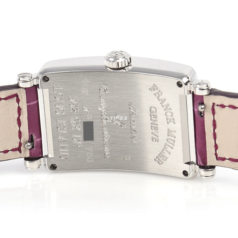 Franck Muller,LONG ISLAND 40x23mm,40x23mm,White Gold,Silver,Quartz,Sapphire,Rectangular,902QZDP