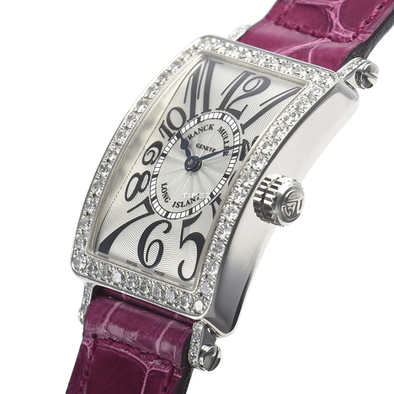 Franck Muller,LONG ISLAND 40x23mm,40x23mm,White Gold,Silver,Quartz,Sapphire,Rectangular,902QZDP