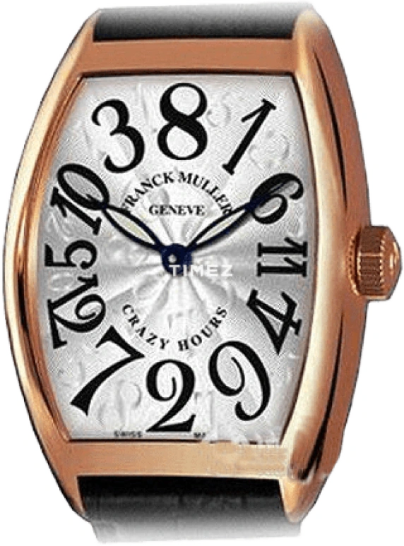 Franck Muller,Crazy Hours 55x40mm,55x40mm,Rose Gold,Silver White,Automatic,42hours,In-house Caliber,8880 CH 5NE