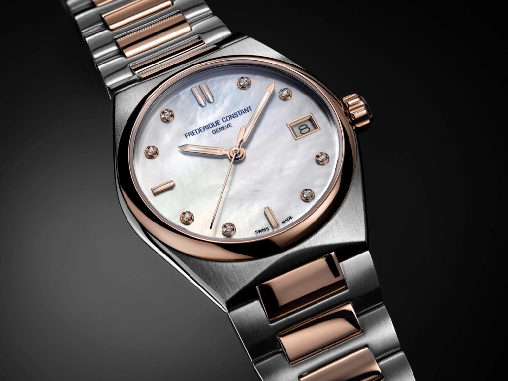Frederique Constant,Highlife 31mm,31mm,Stainless Steel,Silver White,Quartz,Day,In-house Caliber,FC,FC-240MPWD2NH22B