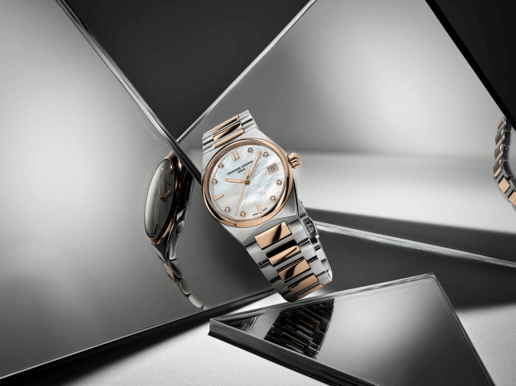 Frederique Constant,Highlife 31mm,31mm,Stainless Steel,Silver White,Quartz,Day,In-house Caliber,FC,FC-240MPWD2NH22B