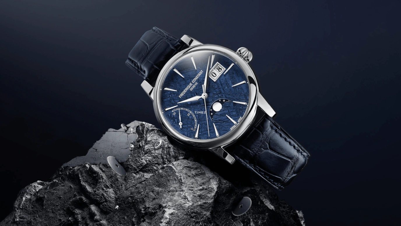 Frederique Constant,Classics 40mm,40mm,Platinum,Blue,Automatic,Moonphase,Power Reserve Indicator,Big Date,FC,FC-735MT3HPT