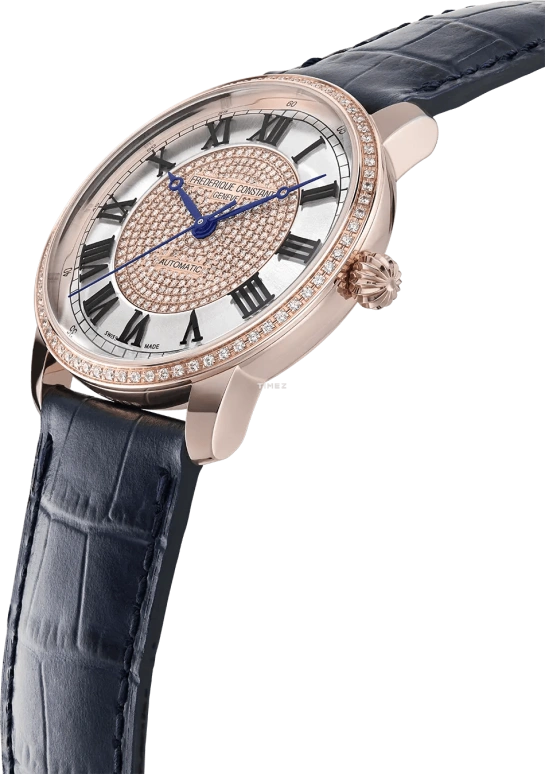 Frederique Constant,Classics 38.50mm,38.50mm,Stainless Steel,Silver,Automatic,Sapphire,Crystal Glass,Round,FC,FC-301PVD3BD4