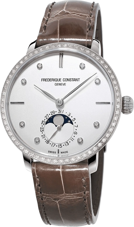 Frederique Constant,Manufacture 38.80mm,38.80mm,Stainless Steel,Silver,Automatic,Moonphase,Day,FC,FC-703SD3SD6