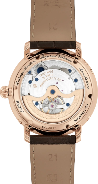 Frederique Constant,Manufacture 42mm,42mm,Stainless Steel,Rose Gold,Rose,Black,Silver,In-house Caliber,Sapphire,Crystal Glass,Rose,FC,FC-775V4S4