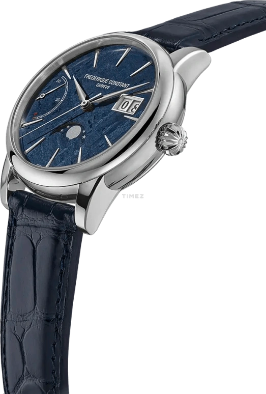 Frederique Constant,Classics 40mm,40mm,Platinum,Blue,Automatic,Moonphase,Power Reserve Indicator,Big Date,FC,FC-735MT3HPT