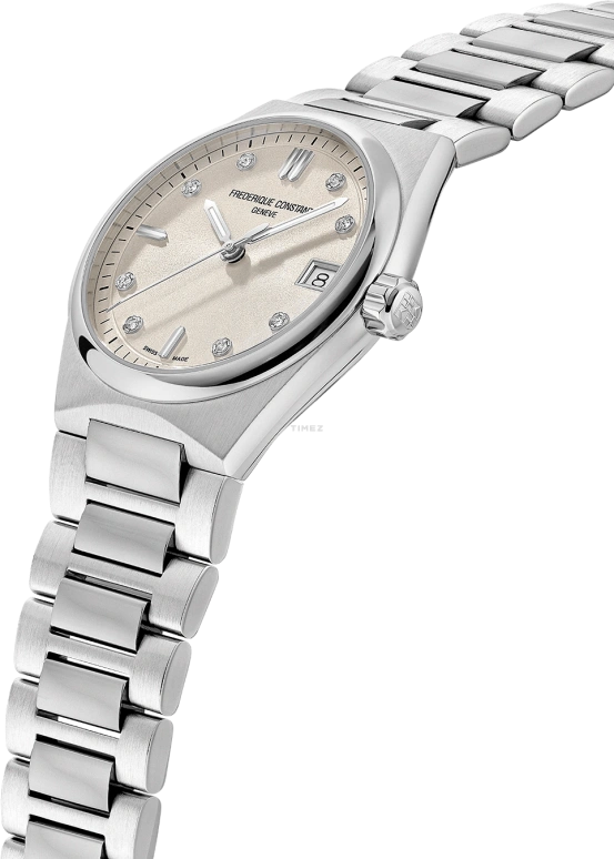 Frederique Constant,Highlife 31mm,31mm,Stainless Steel,Cream,Quartz,Day,In-house Caliber,FC,FC-240BGD2NH6B