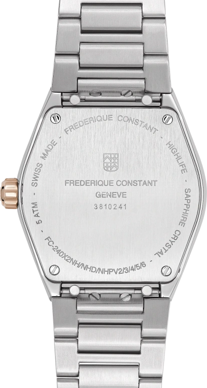 Frederique Constant,Highlife 31mm,31mm,Stainless Steel,Silver White,Quartz,Day,In-house Caliber,FC,FC-240MPWD2NH22B