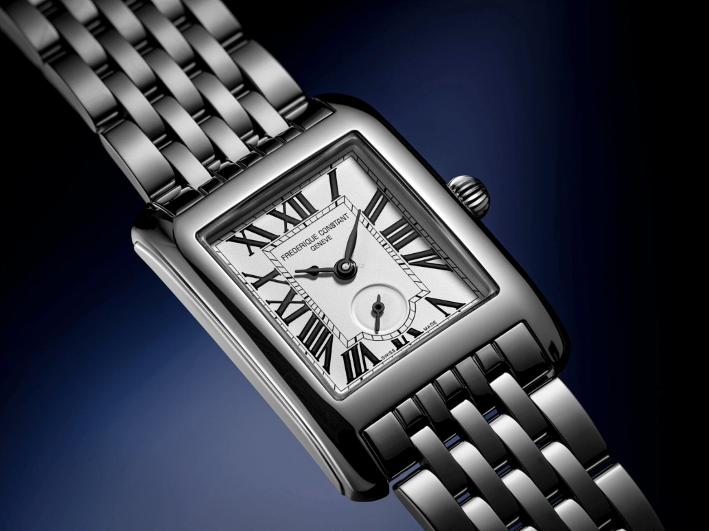 Frederique Constant,Classics 36x25.20mm,36x25.20mm,Stainless Steel,Silver,Quartz,In-house Caliber,Sapphire,Crystal Glass,FC,FC-235S2C6B