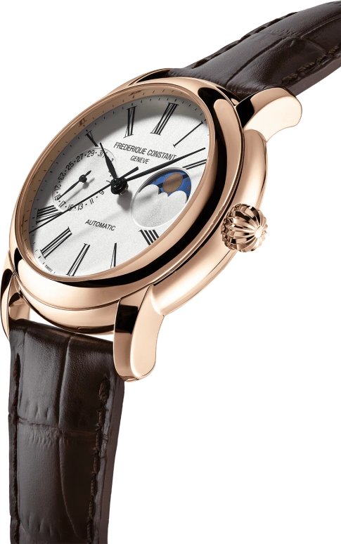 Frederique Constant,Manufacture 42mm,42mm,Rose Gold,Silver,Automatic,Moonphase,Date,FC,FC-712MS4H4