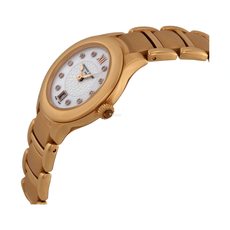 Frederique Constant,Classics 31mm,31mm,Stainless Steel,White,Quartz,Day,In-house Caliber,FC,FC-220WHD2ER4B