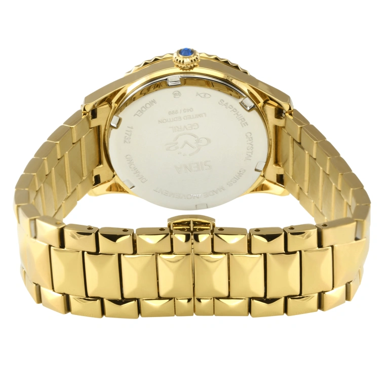 Gevril,Siena 36mm,36mm,Silver,White,Quartz,Sapphire,Round,11731B