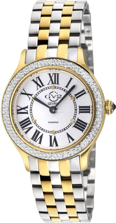 Gevril,Milan 32mm,32mm,Stainless Steel,White,Quartz,Sapphire,Round,12163B