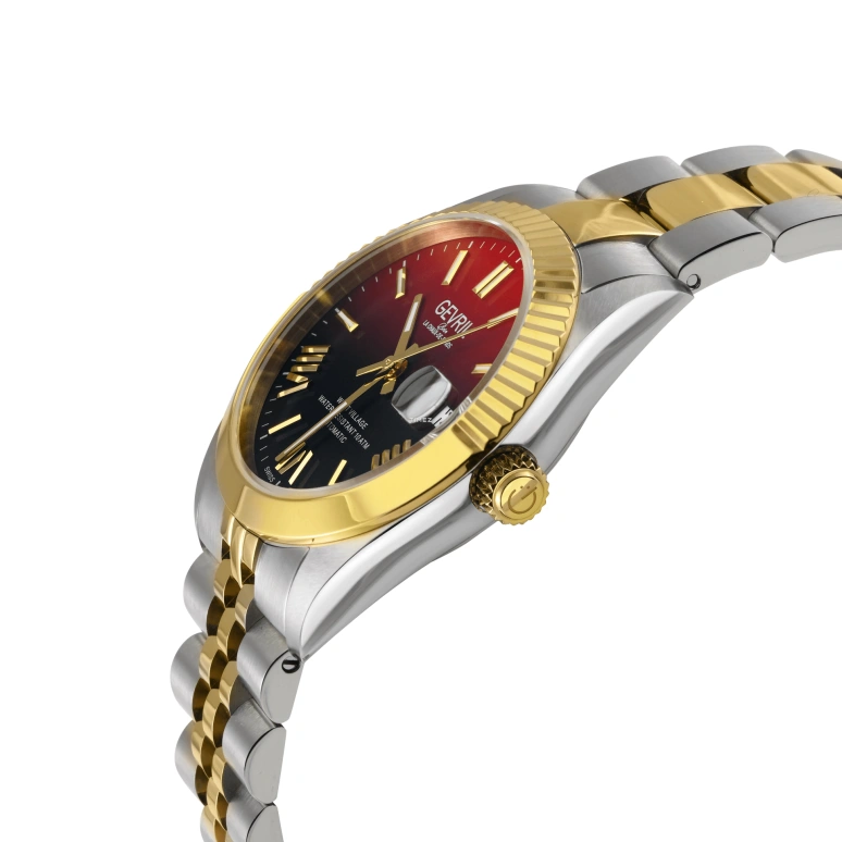 Gevril,West Village 40mm,40mm,Stainless Steel,Red,Automatic,Day,38hours,48960B