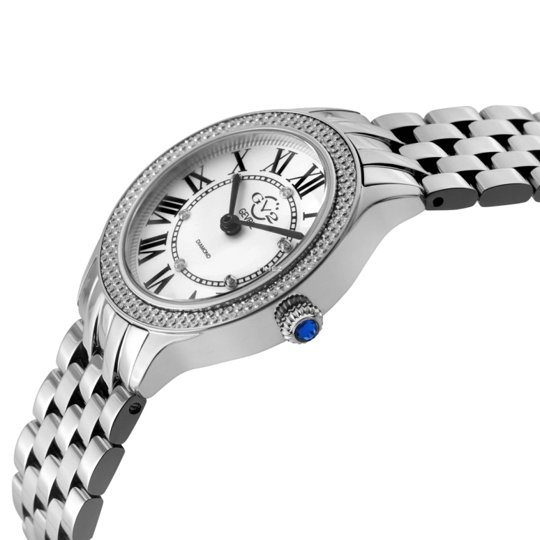 Gevril,Milan 32mm,32mm,Stainless Steel,White,Quartz,Sapphire,Round,12160B