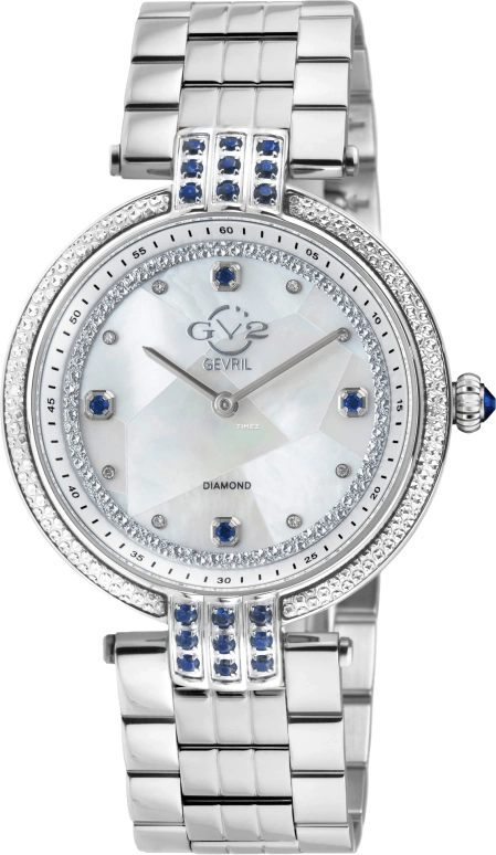 Gevril,Matera 36mm,36mm,Stainless Steel,White,Quartz,Sapphire,Round,12801B