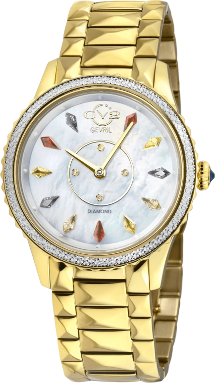 Gevril,Siena 36mm,36mm,Silver,White,Quartz,Sapphire,Round,11731B