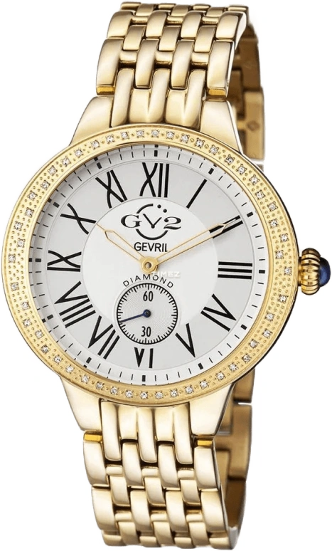 Gevril,Astor 40mm,40mm,Stainless Steel,Silver White,Quartz,Sapphire,Crystal Glass,Round,9101