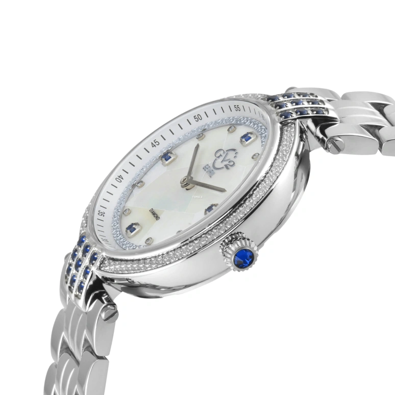 Gevril,Matera 36mm,36mm,Stainless Steel,White,Quartz,Sapphire,Round,12801B
