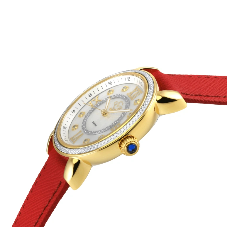 Gevril,Marsala 37mm,37mm,Stainless Steel,Silver White,White,Quartz,Sapphire,Crystal Glass,Round,9866,9866-V4