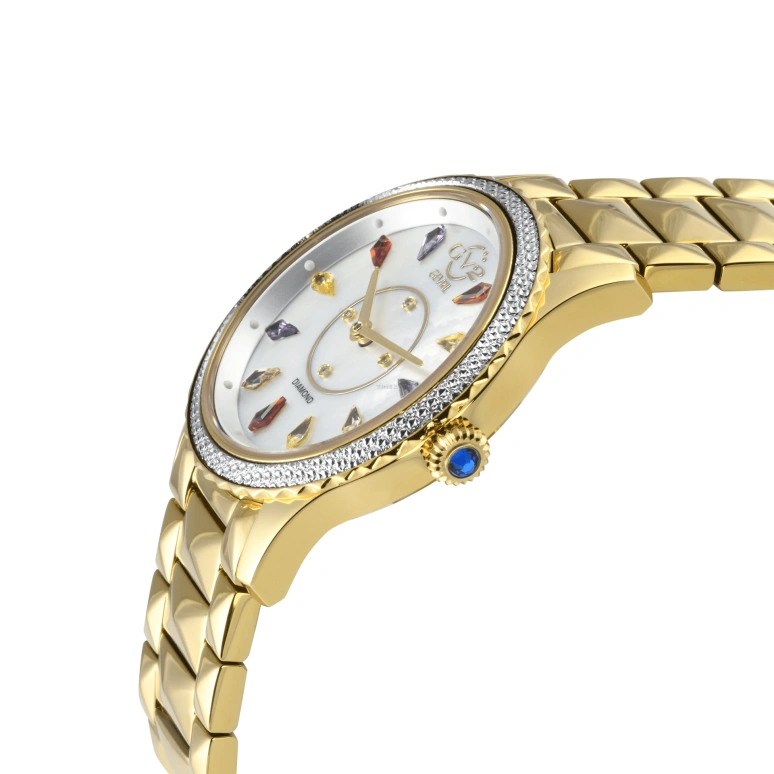 Gevril,Siena 36mm,36mm,Silver,White,Quartz,Sapphire,Round,11731B