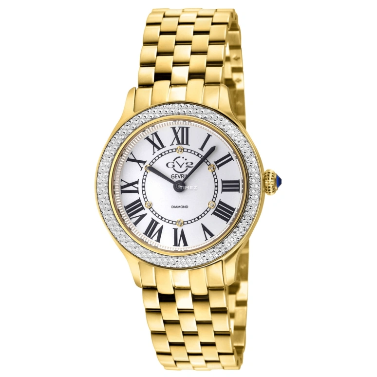 Gevril,Milan 32mm,32mm,Stainless Steel,White,Quartz,Sapphire,Round,12161B