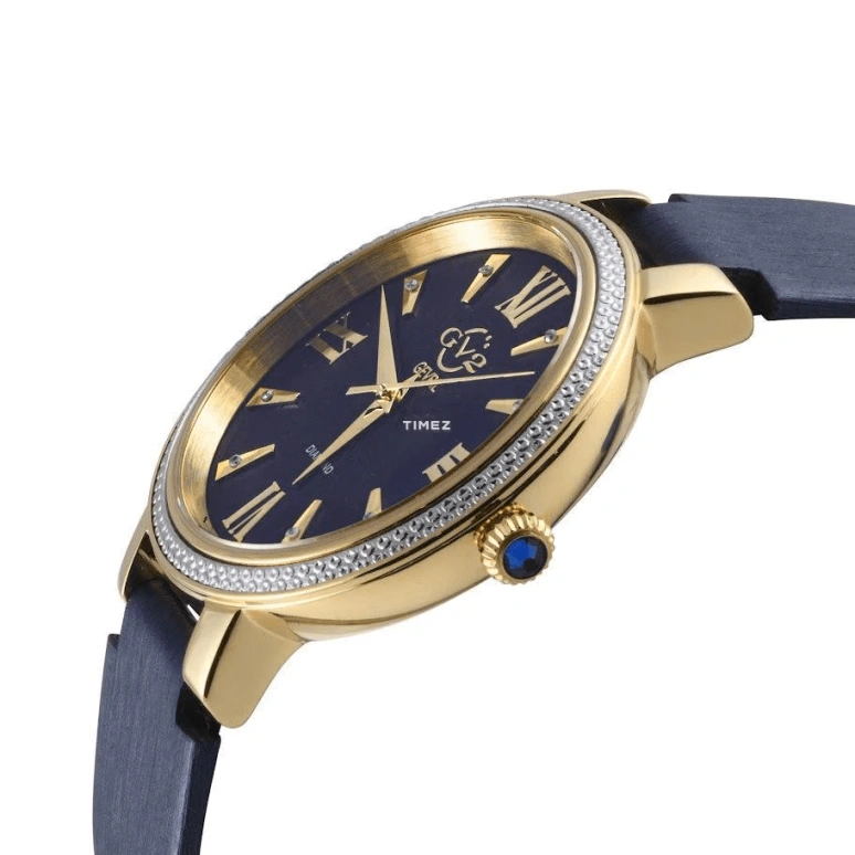 Gevril,Genoa 37mm,37mm,Stainless Steel,Blue,Quartz,Sapphire,Round,12536S