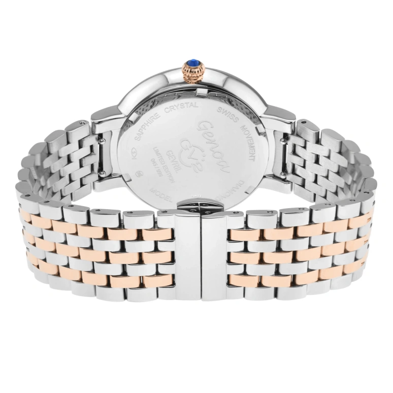 Gevril,Genoa 37mm,37mm,Stainless Steel,White,Quartz,Sapphire,Round,12535