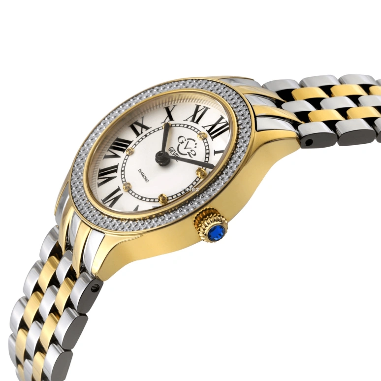 Gevril,Milan 32mm,32mm,Stainless Steel,White,Quartz,Sapphire,Round,12163B