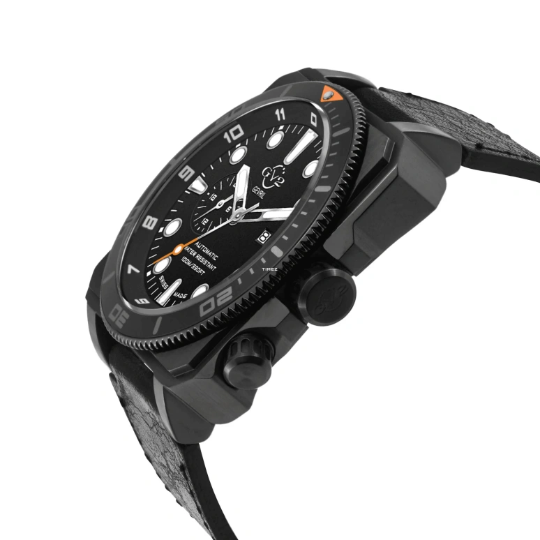 Gevril,XO Submarine 48mm,48mm,Stainless Steel,Black,Automatic,Day,Dule Time,4554