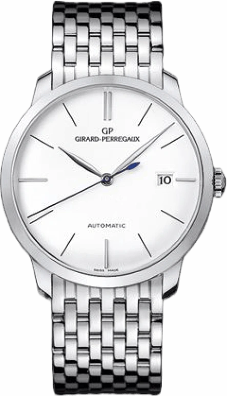 Girard-Perregaux,1966 38mm,38mm,White Gold,Silver,Automatic,Day,46hours,49525,49525-53-131-53A