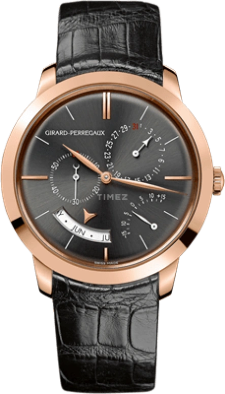 Girard-Perregaux,1966 40mm,40mm,Pink Gold,Grey,Automatic,Month,Day,49538,49538-52-231-BK6A