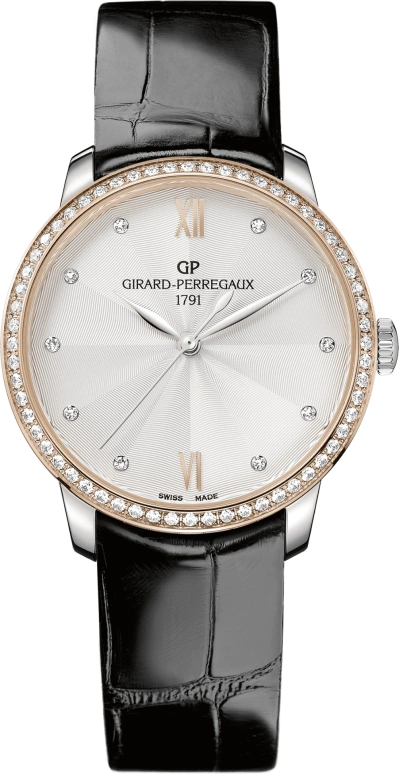 Girard-Perregaux,1966 36mm,36mm,Pink Gold,Silver,Automatic,Day,42hours,49523D56A171,49523D56A171-CB6A