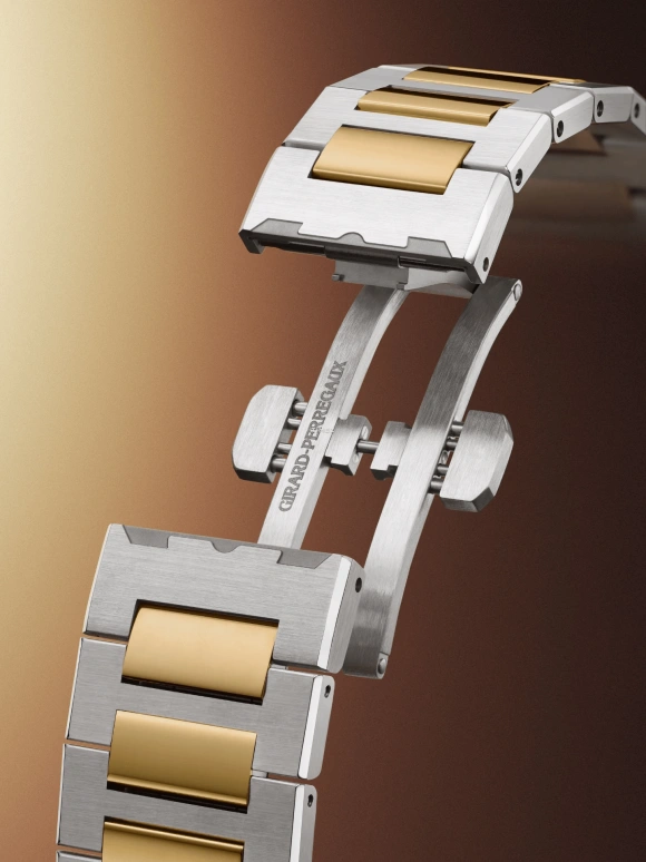 芝柏,桂冠 39毫米,39毫米,精钢,黄金,灰色,自动上弦,日历,55小时,81008,81008-63-3412-1CM