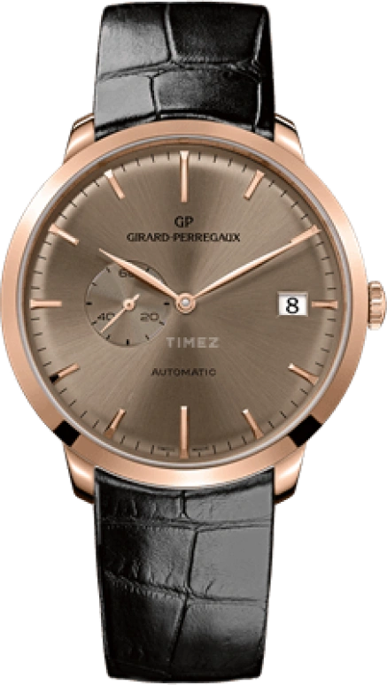 Girard-Perregaux,1966 41mm,41mm,Pink Gold,Brown,Automatic,Day,54hours,49543,49543-52-B31-BK6A