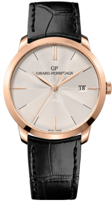 Girard-Perregaux,1966 38mm,38mm,Pink Gold,Silver,Automatic,Day,46hours,49525,49525-52-133-BB60