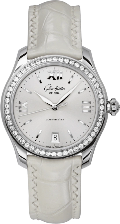 Glashütte Original,Lady Serenade 36mm,36mm,Stainless Steel,Silver,Automatic,Date,40hours,1,1-39-22-02-22-44