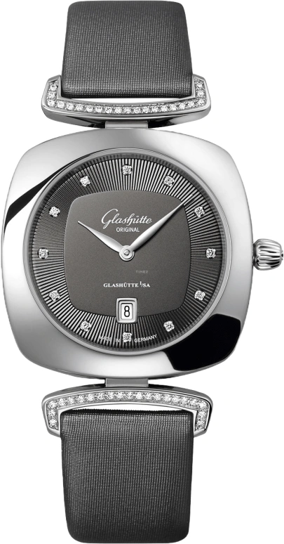 Glashütte Original,Pavonina 31mm,31mm,Stainless Steel,Grey,Quartz,Date,35712hours,1,1-03-01-06-12-02