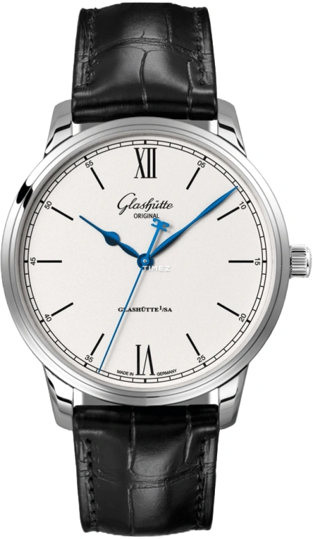 Glashütte Original,Senator 40mm,40mm,Stainless Steel,Black,Silver,White,Automatic,100hours,In-house Caliber,1,1-36-01-01-02-01