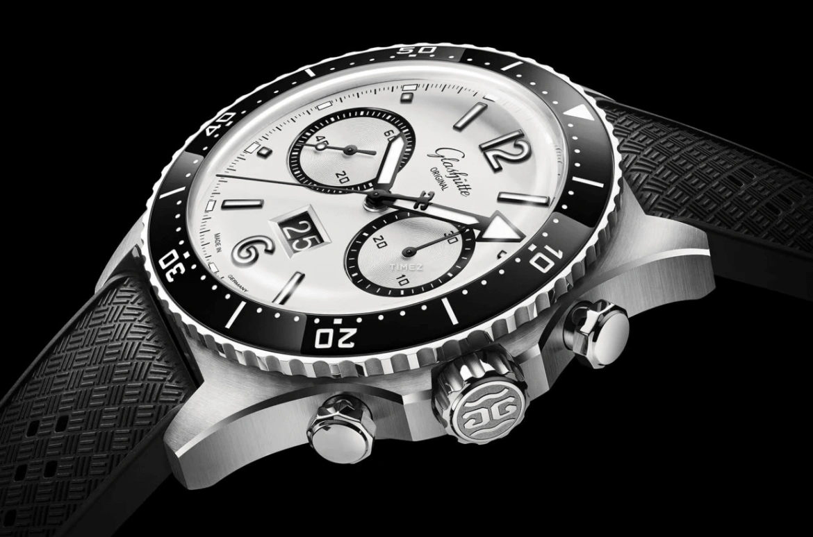 Glashütte Original,SeaQ 43.20mm,43.20mm,Stainless Steel,White,Automatic,Chronograph,Flyback,Big Date,1,1-37-23-03-80-70
