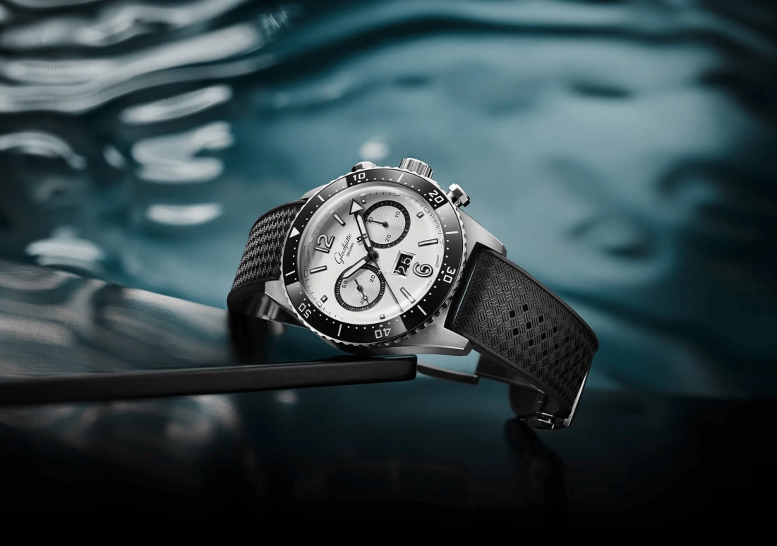 Glashütte Original,SeaQ 43.20mm,43.20mm,Stainless Steel,White,Automatic,Chronograph,Flyback,Big Date,1,1-37-23-03-80-70