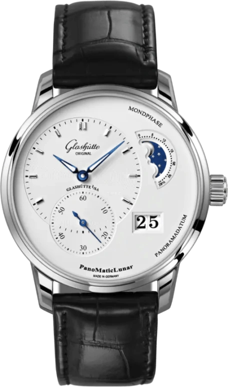 Glashütte Original,PanoMatic 40mm,40mm,Stainless Steel,White,Automatic,42hours,In-house Caliber,1,1-90-02-42-32-61