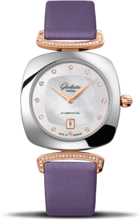 Glashütte Original,Pavonina 31mm,31mm,Stainless Steel,White,Quartz,Day,35712hours,1,1-03-01-08-06-02