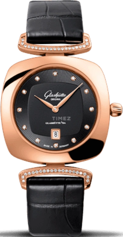 Glashütte Original,Pavonina 31mm,31mm,Red Gold,Black,Quartz,Day,35712hours,1,1-03-01-28-05-02